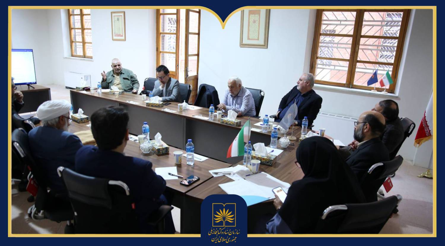 بازدید شورای معاونان سازمان استاد و کتابخانه ملی از روند بازسازی ساختمان «سی‌تیر»