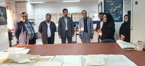 بازدید مشاور رسانه ای دفتر رئیس جمهور و رئیس مرکز اسناد ریاست جمهوری از ساختمان آرشیو ملّی ایران
