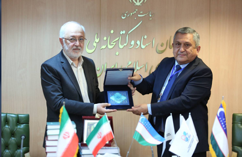 رئیس مرکز تمدن اسلامی ازبکستان با رئیس سازمان اسناد و کتابخانه ملّی ایران دیدار کرد