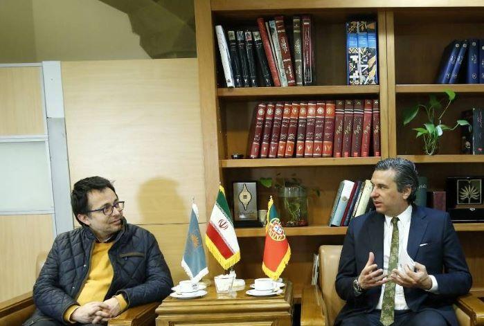 کاردار سفارت پرتغال در تهران با معاون کتابخانه ملی ایران دیدار کرد