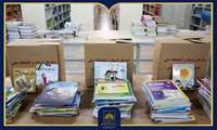 تجهیز کتابخانه مدرسه ایرانیان کربلا با ۴۰۰ جلد کتاب فارسی