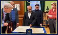 رئیس سازمان اسناد و کتابخانه ملی ایران از کتابخانه ملی روسیه بازدید کرد