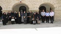 بازدید اساتید و کارمندان دانشگاه ملی مهارت الزهرا از نمایشگاه اسناد و نقشه های خلیج فارس از گذشته تا به امروز