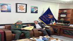 حضور فرمانده سپاه شهرستان رشت در سازمان اسناد و کتابخانه ملی گیلان