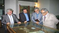 بازديد رئيس موسسه فرهنگی اكو، از اداره اسناد و تاريخ ديپلماسی
